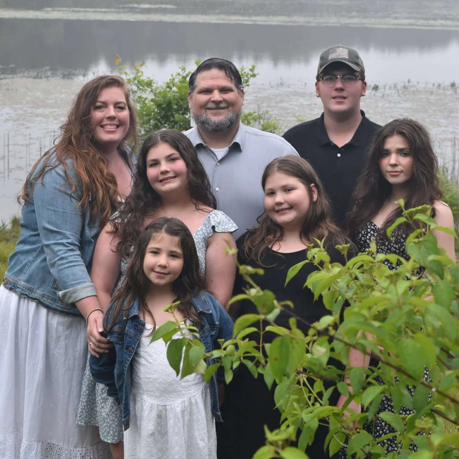 Pastor Jon Juneau with his wife Heather and their five children
